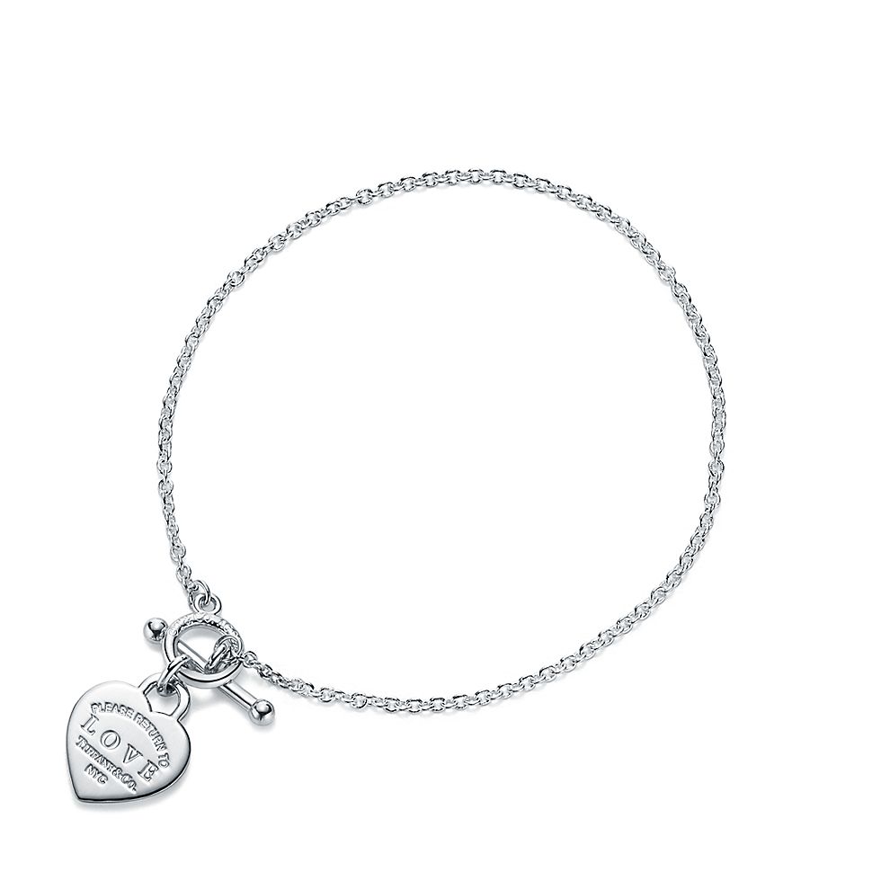 Return To Tiffany™Bracciale Love Heart Tag e chiusura toggle